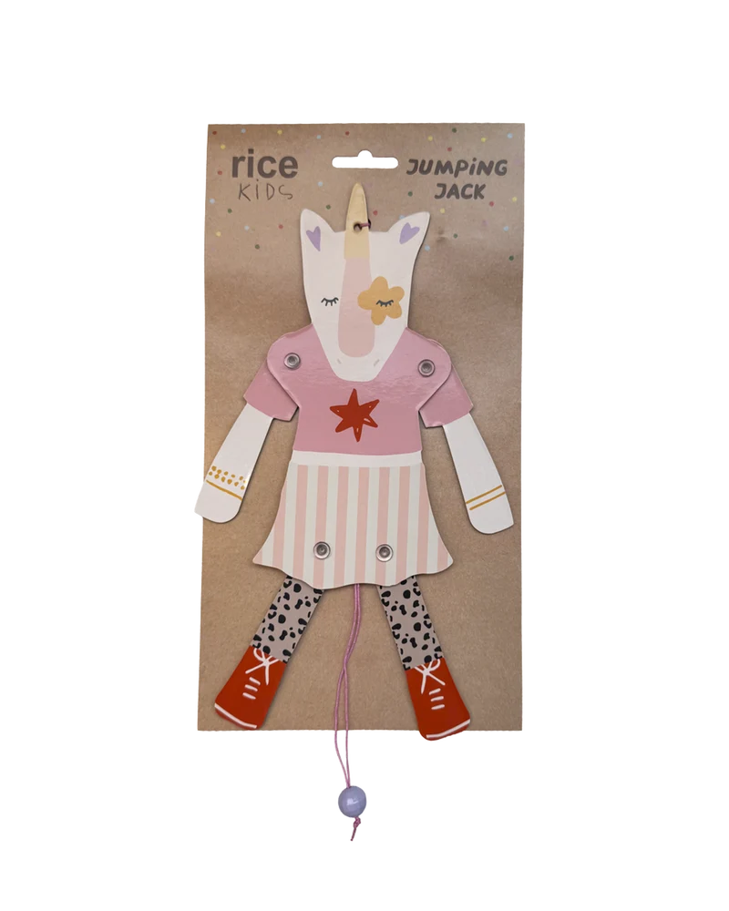 Papir Sprællemand - Multifarvet - Unicorn