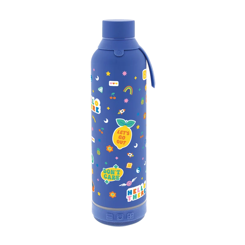 Botella Térmica de Acero Inoxidable con Altavoz – Glow Up | Aurea