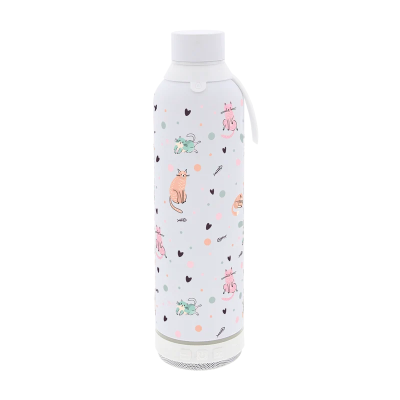 Botella Térmica de Acero Inoxidable con Altavoz – Dot & Meow | Aurea