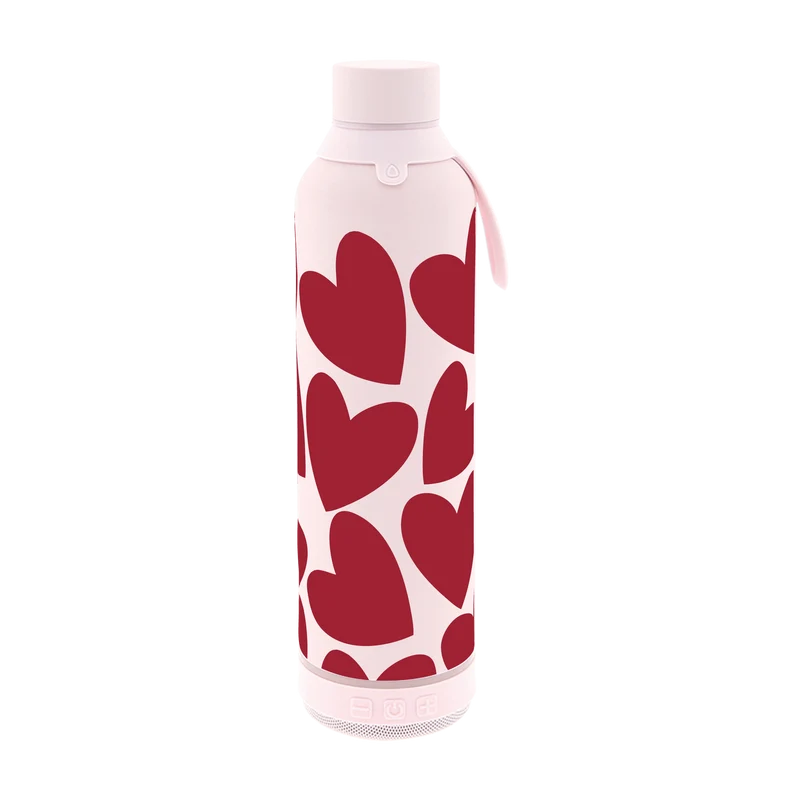 Botella Térmica de Acero Inoxidable con Altavoz – Pure Love | Aurea