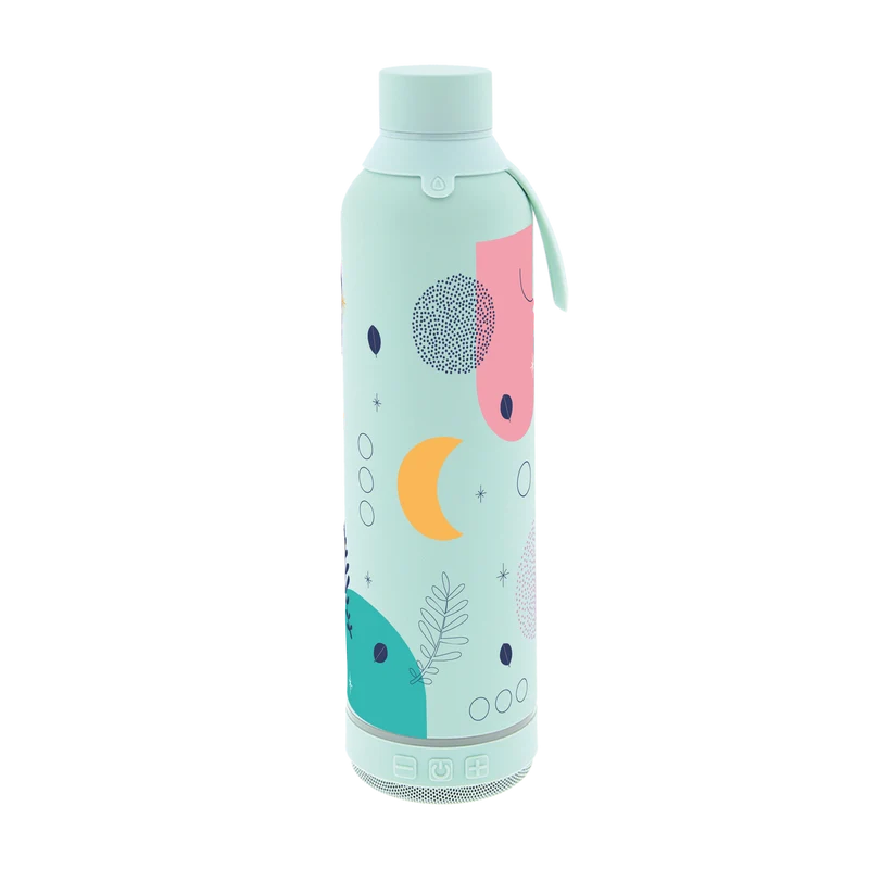 Botella Térmica de Acero Inoxidable con Altavoz – Color Flow | Aurea
