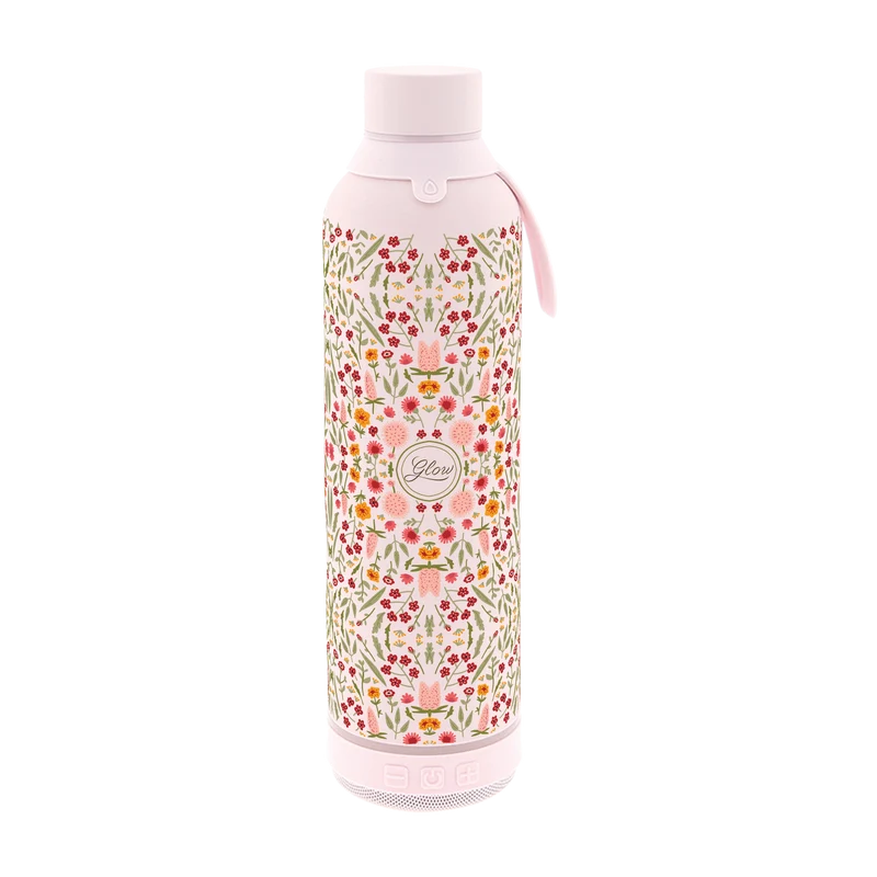 Botella Térmica de Acero Inoxidable con Altavoz – Floral Essence | Aurea