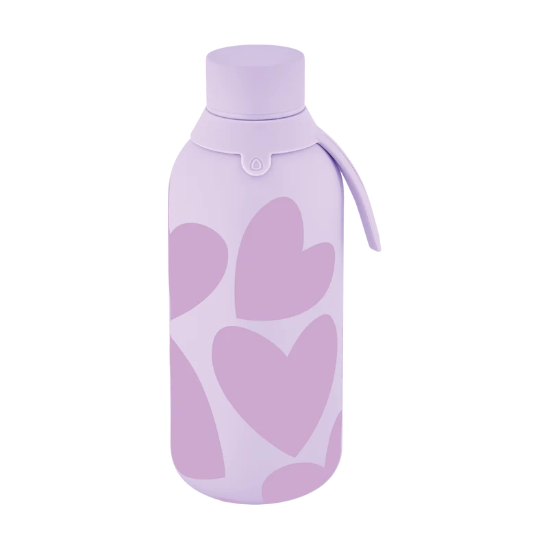 Botella Térmica de Acero Inoxidable con Interior Cerámico y Doble Tapón – Sweet Love | Aurea