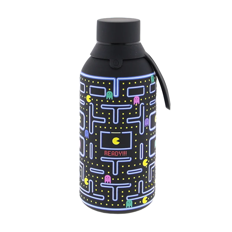Botella Térmica de Acero Inoxidable con Interior Cerámico y Doble Tapón – Pixel Run | Aurea