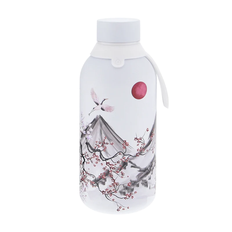 Botella Térmica de Acero Inoxidable con Interior Cerámico y Doble Tapón – Echoes Of Japan | Aurea