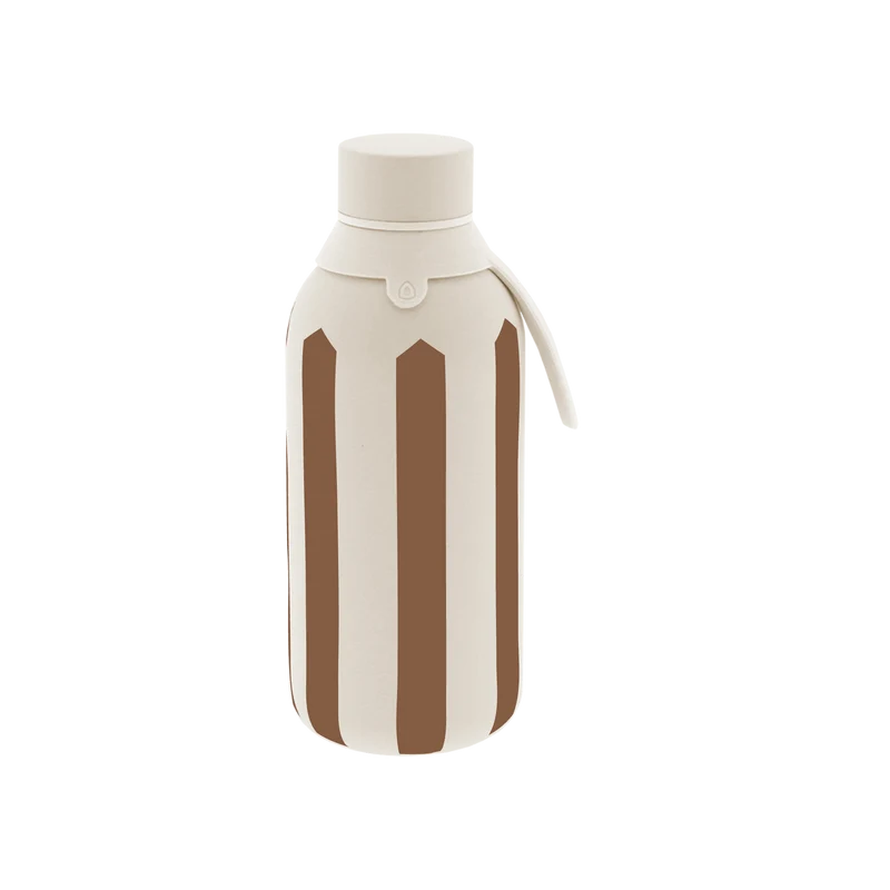 Botella Térmica de Acero Inoxidable con Interior Cerámico y Doble Tapón – Linear | Aurea