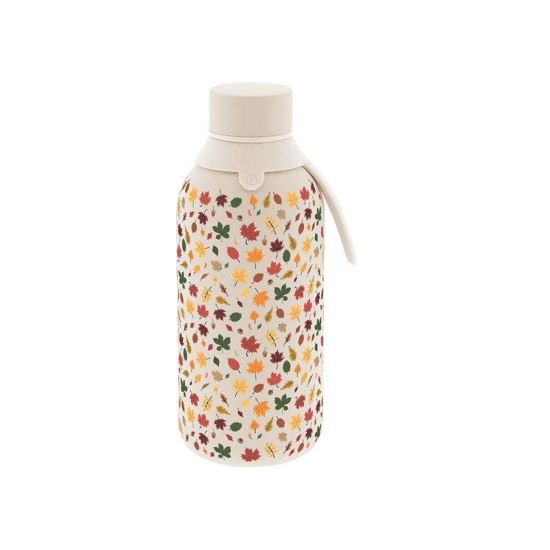 Botella Térmica de Acero Inoxidable con Interior Cerámico y Doble Tapón – Autumn Vibes | Aurea