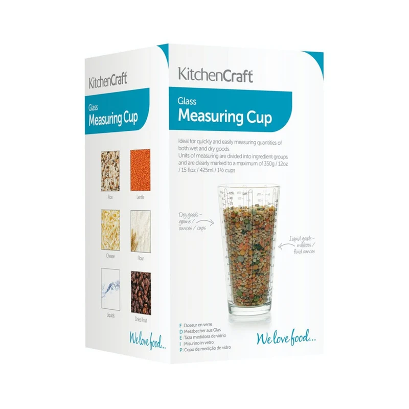 Vaso medidor de cristal