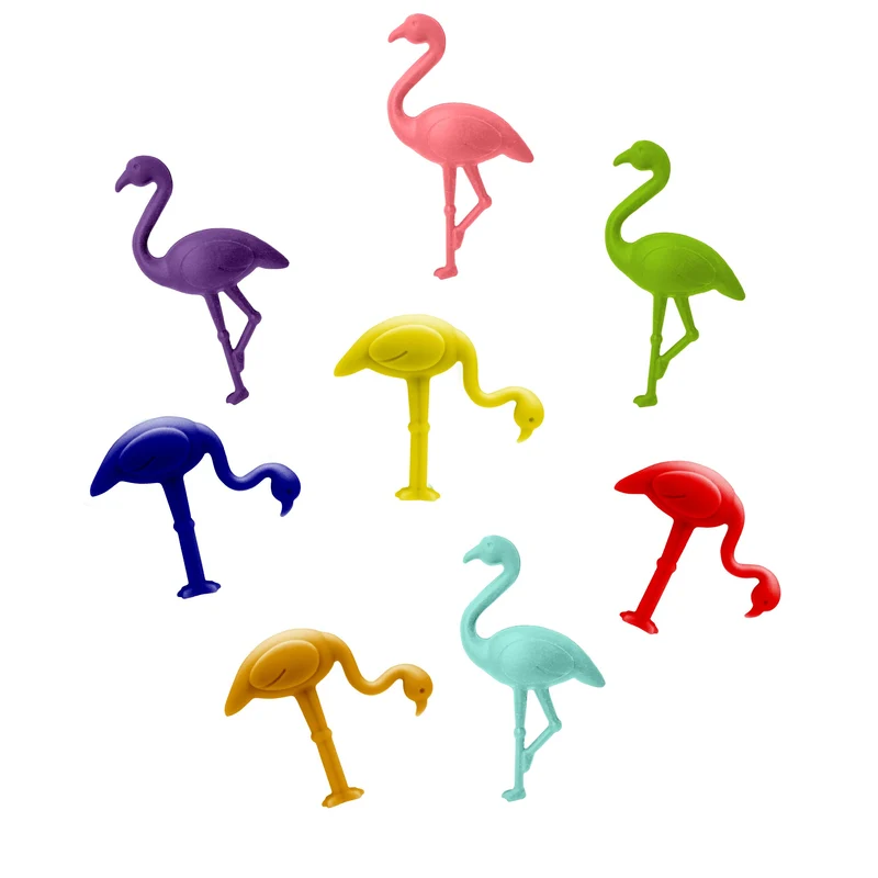 Set de 8 marcacopas de silicona surtidos