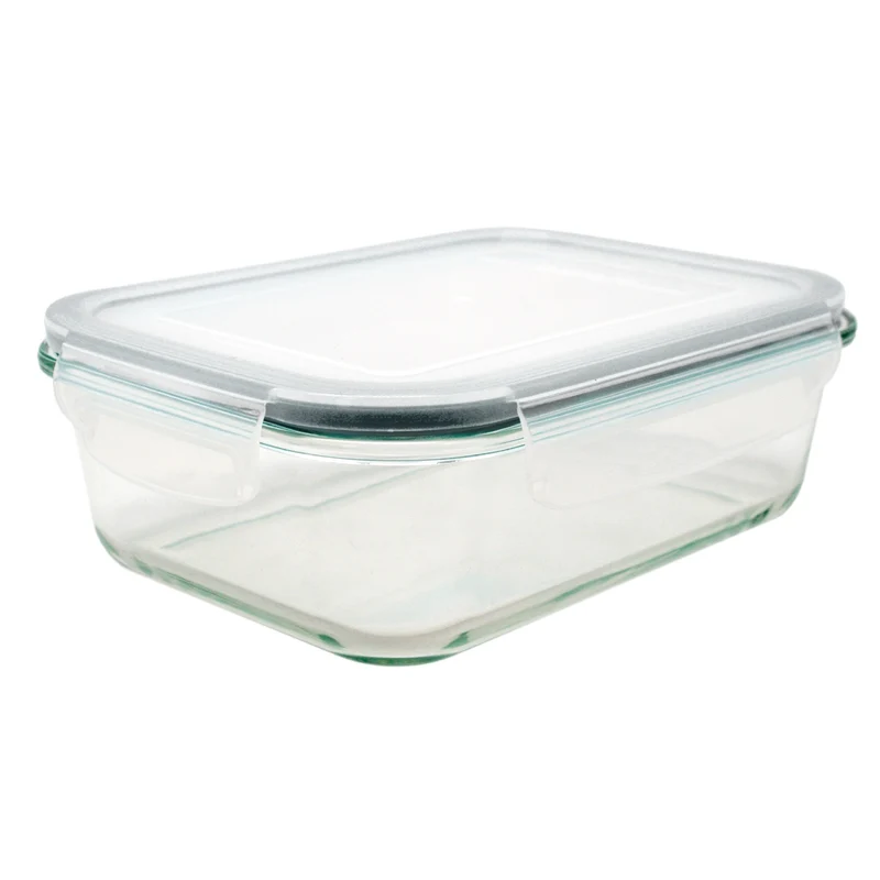 Recipiente Hermético de Cristal Rectangular
