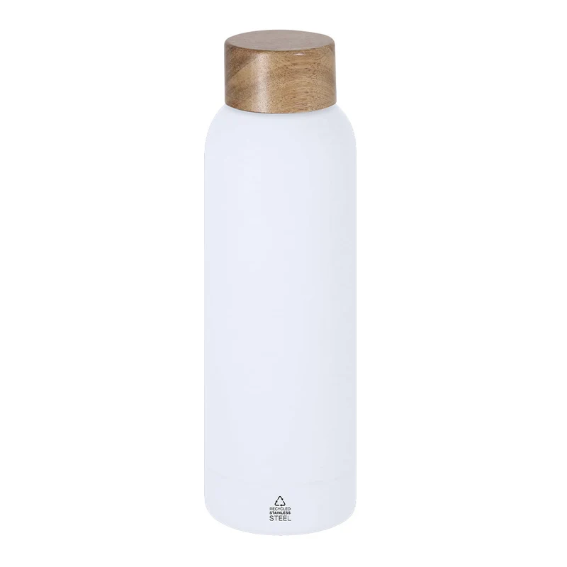 Bidón Acero Inoxidable Reciclado y Acacia Cosmix 700 ml