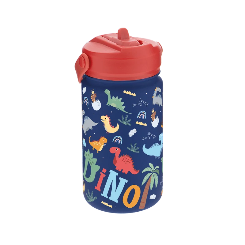 Botella infantil de acero inoxidable - Dino Land