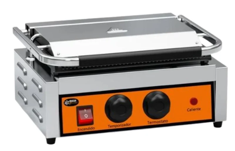 Plancha Panini Grill Comercial Migsa PPME-2 Acero Inoxidable