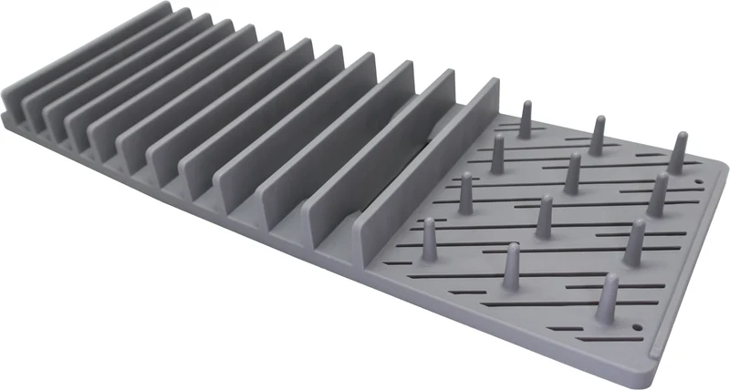 Rejilla escurreplatos de silicona con ranuras