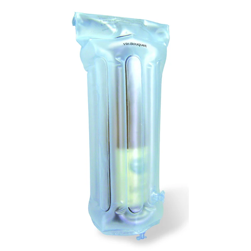 Protector hinchable para botellas deviaje