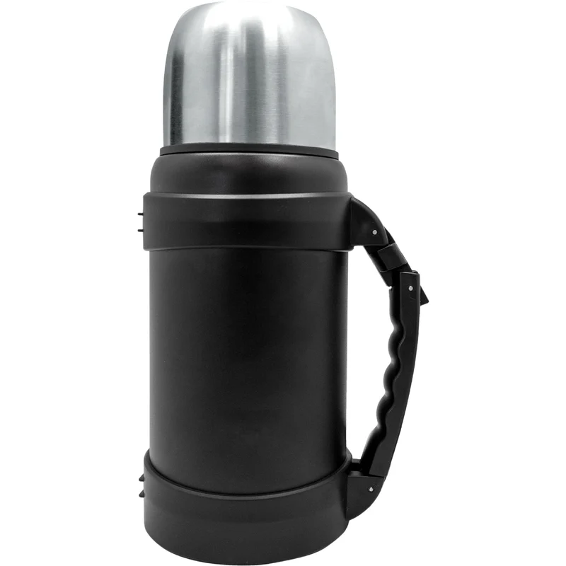Termo acero inoxidable con vaso y tapón click