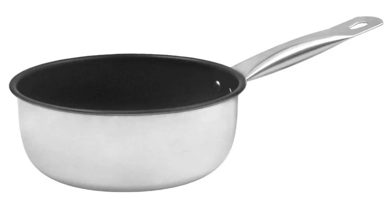 Sarten institucional 26 cm Acero con antiadherente TRV