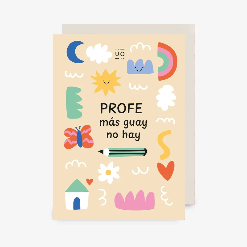 Postal "Profe más guay no hay" - UO