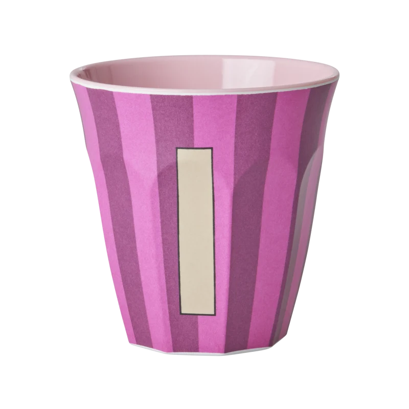 Mellem Alfabetkop - Pink - I - Stripes