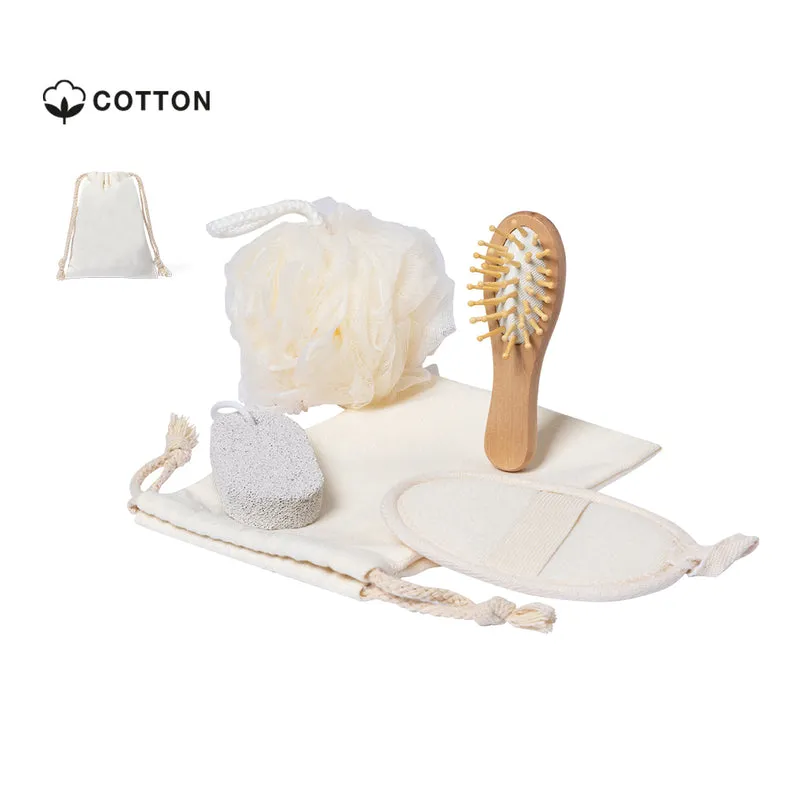 Set de Baño Sostenible con Bolsa de Algodón Seido