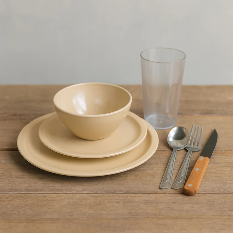 Set de Melamina para 24 Personas