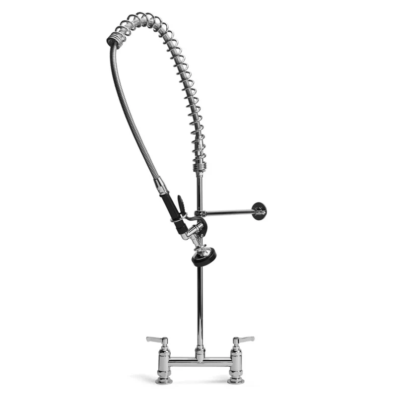 Llave de prelavado a cubierta con mezcladora de 8"
