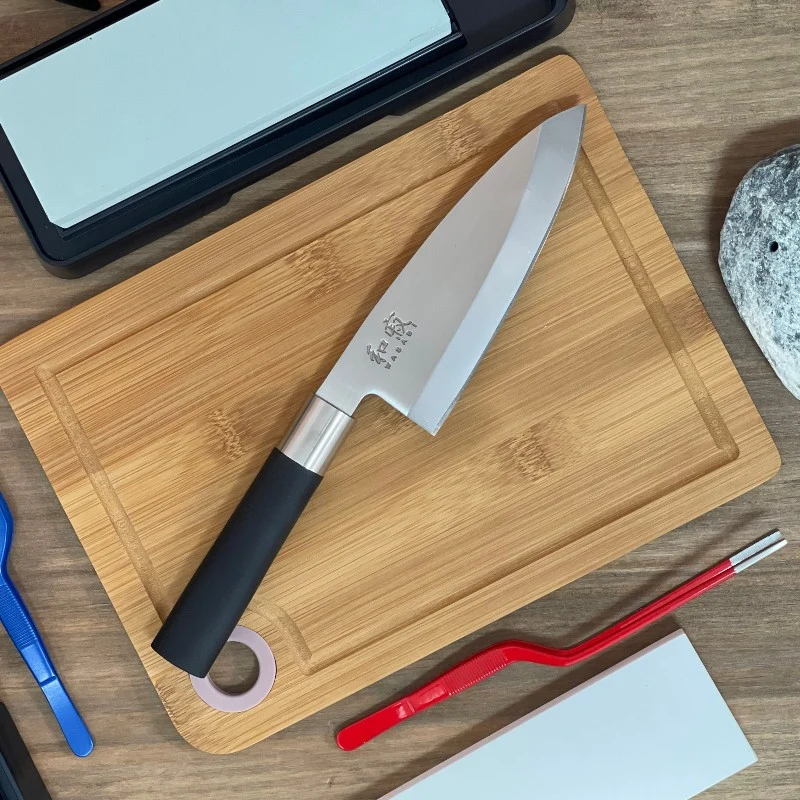Cuchillo Deba Kai Wasabi Black 15cm Japonés Profesional