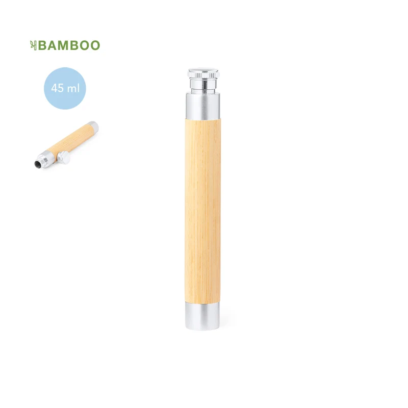 Petaca Sostenible de Acero Inoxidable y Bambú Zentia- 45ml