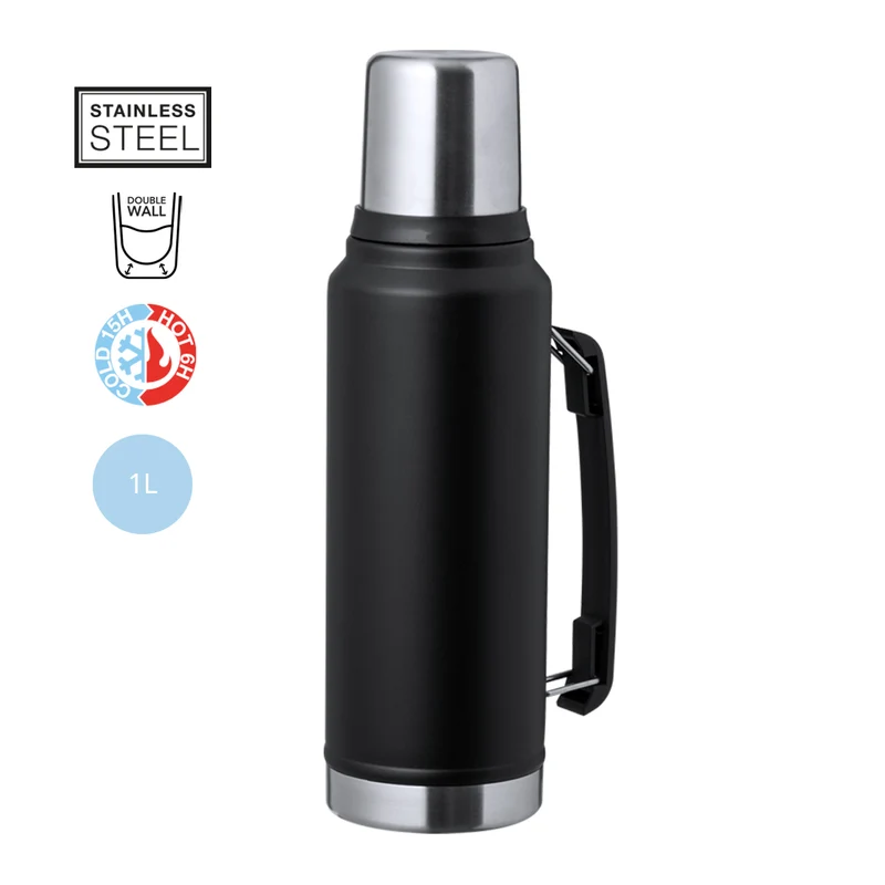 Termo Ecológico de Acero Inox con Tapón Vaso Jokinen 1 L