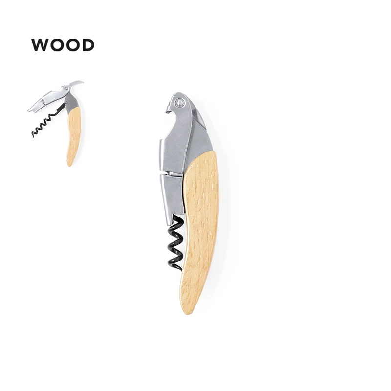 Sacacorchos Ecológico Madera y Acero Inox Mansen