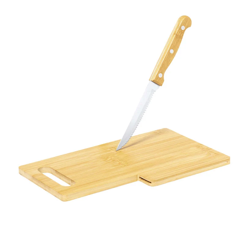 Tabla de Cocina Ecológica Bambú con Cuchillo Seslat