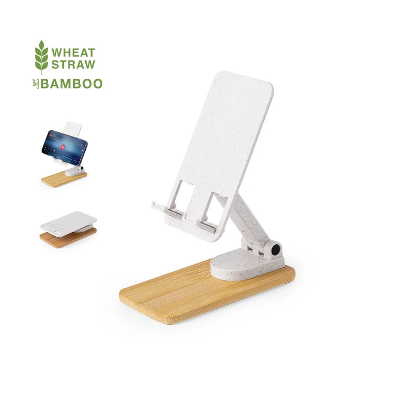 Soporte Smartphone Sostenible Caña de Trigo y Bambú Manyx