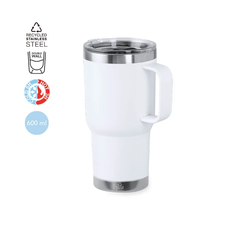 Taza Térmica Sostenible Acero Inox Reciclado Paster 600 ml