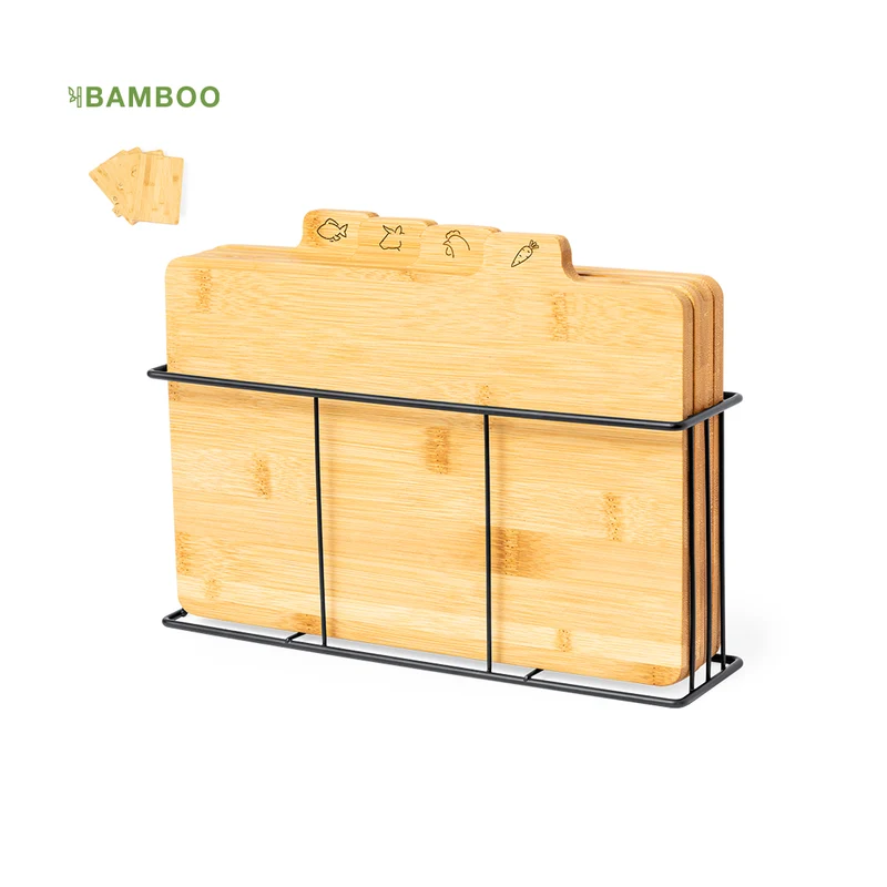 Set de Tablas de Cocina Ecológicas de Bambú para Hostelería Sendak