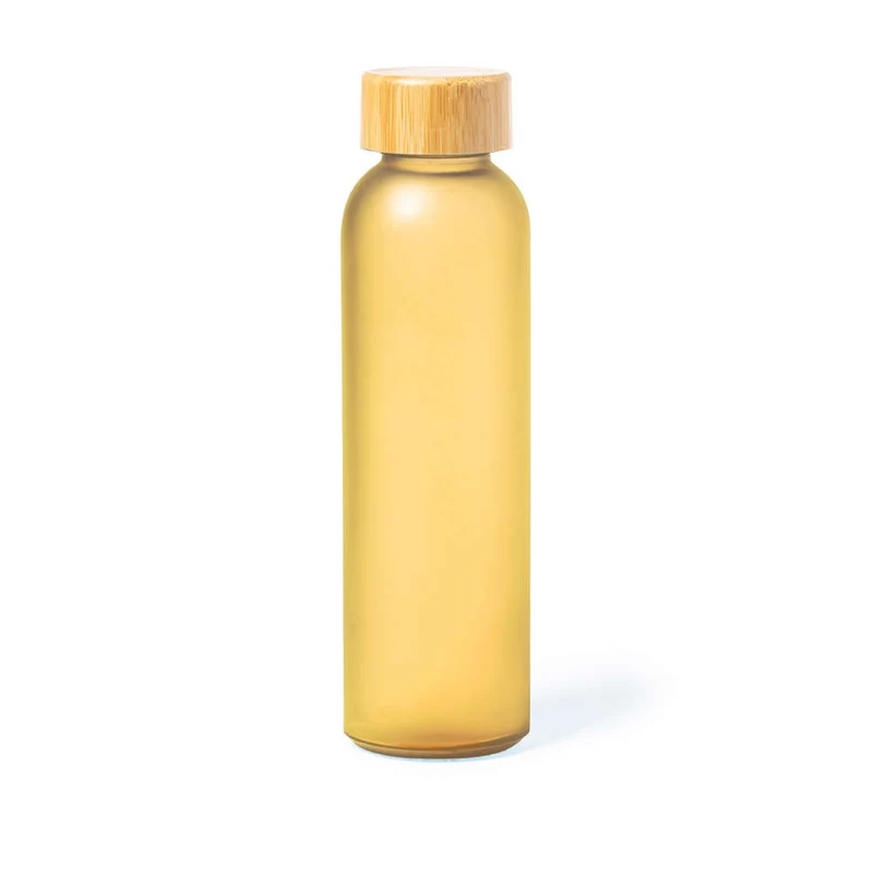 Bidón de Cristal con Tapón Bambú Vantex 500 ml