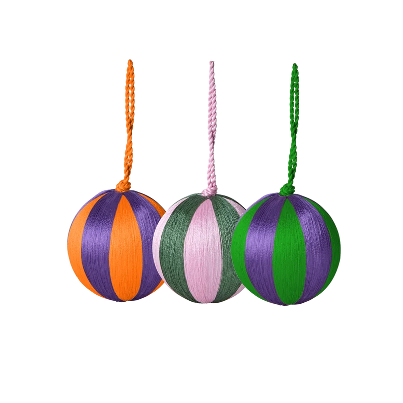 Polyester Julepynt - Multifarvet - 3-pak
