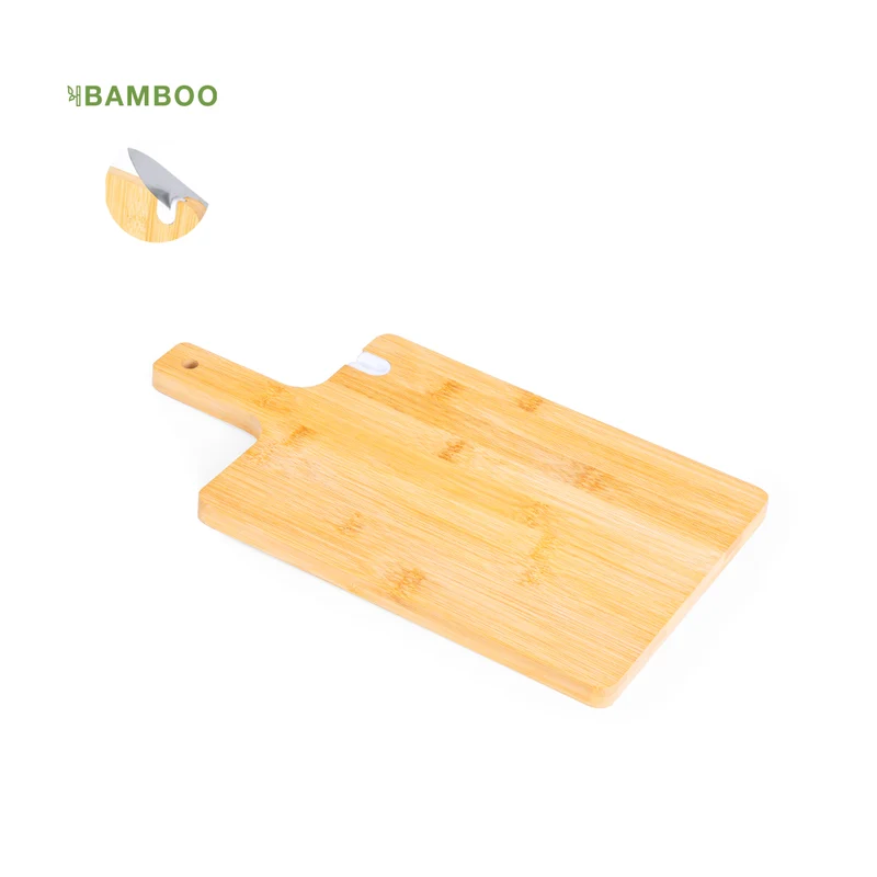 Tabla de Cocina Ecológica de Bambú con Afilador de Cuchillos Zoria