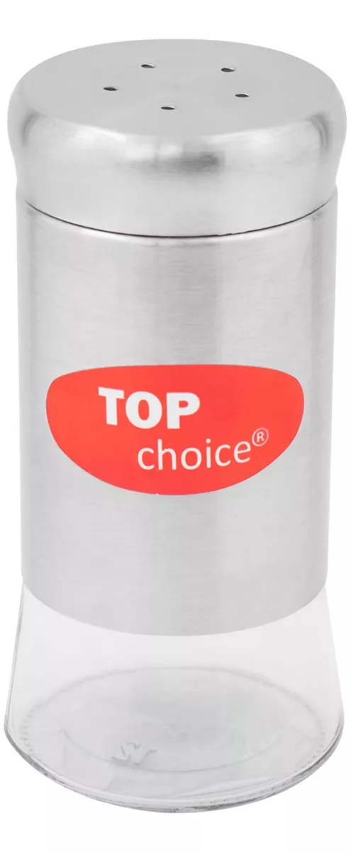 Top Choice Salero De Vidrio 150ml Para Mesa Y Cocina