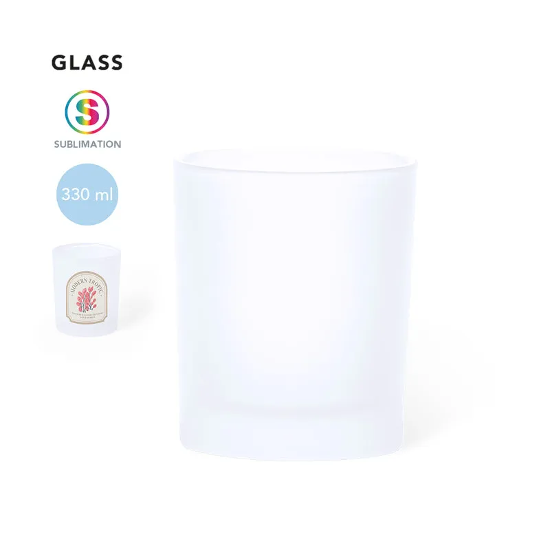 Vaso Sostenible de Cristal Acabado Mate Loter 330 ml