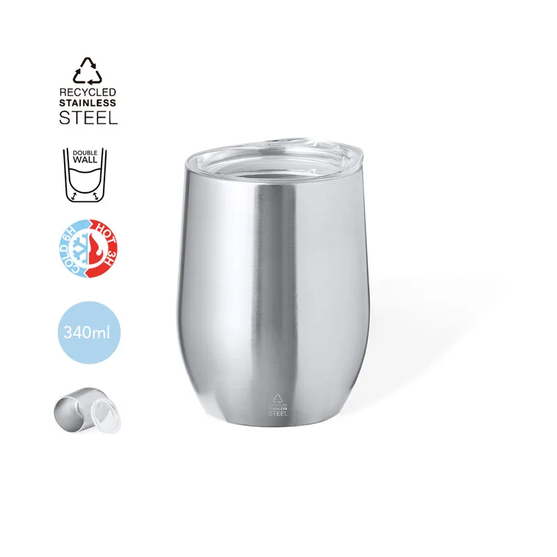 Vaso Térmico Ecológico de Acero Inox Reciclado Yarton 340 ml