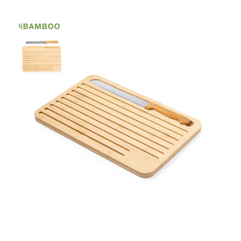 Tabla de Cocina Ecológica de de Bambú con Cuchillo de Sierra Myoria