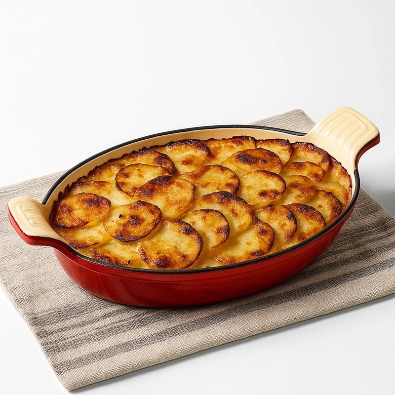 Bandeja Ovalada Hierro esmaltado 15.7 cm rojo Alpro