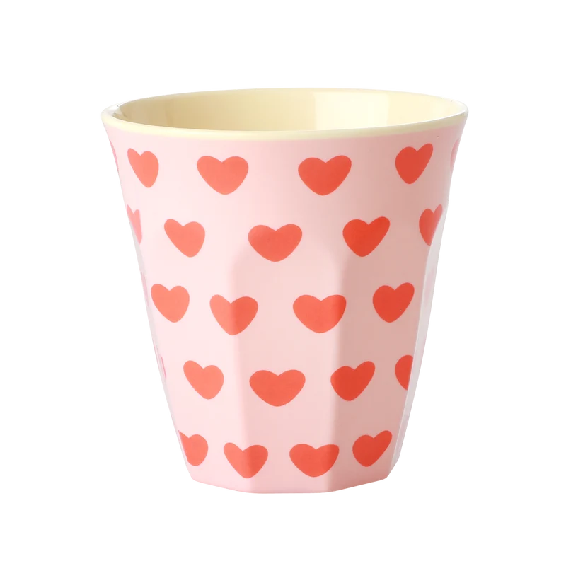 Mellem Kop - Lyserød - Sweet Hearts Print