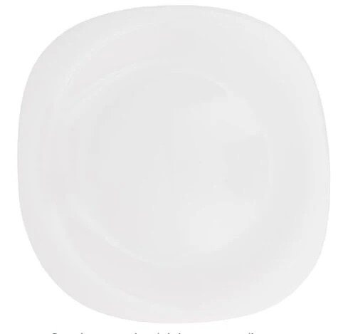 Linea Opal Blanco Plato Cuadrado 22 cm BH