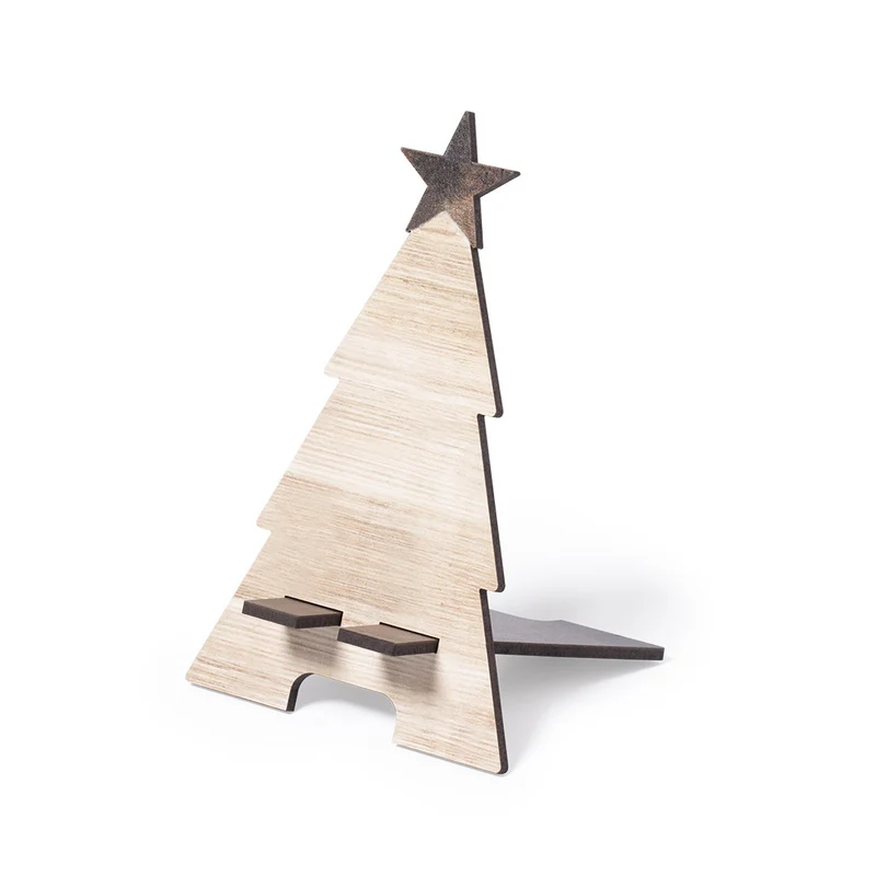 Soporte para Móvil Diseño Árbol de Navidad de Madera Irise