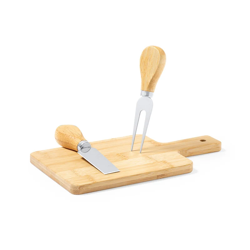 Set Tabla Quesos Ecológica de Bambú con Accesorios Tauroa