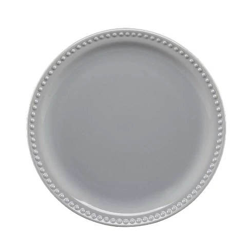 Plato Trinche 27 cm Emboss Mauve Gris Opaco 24 piezas