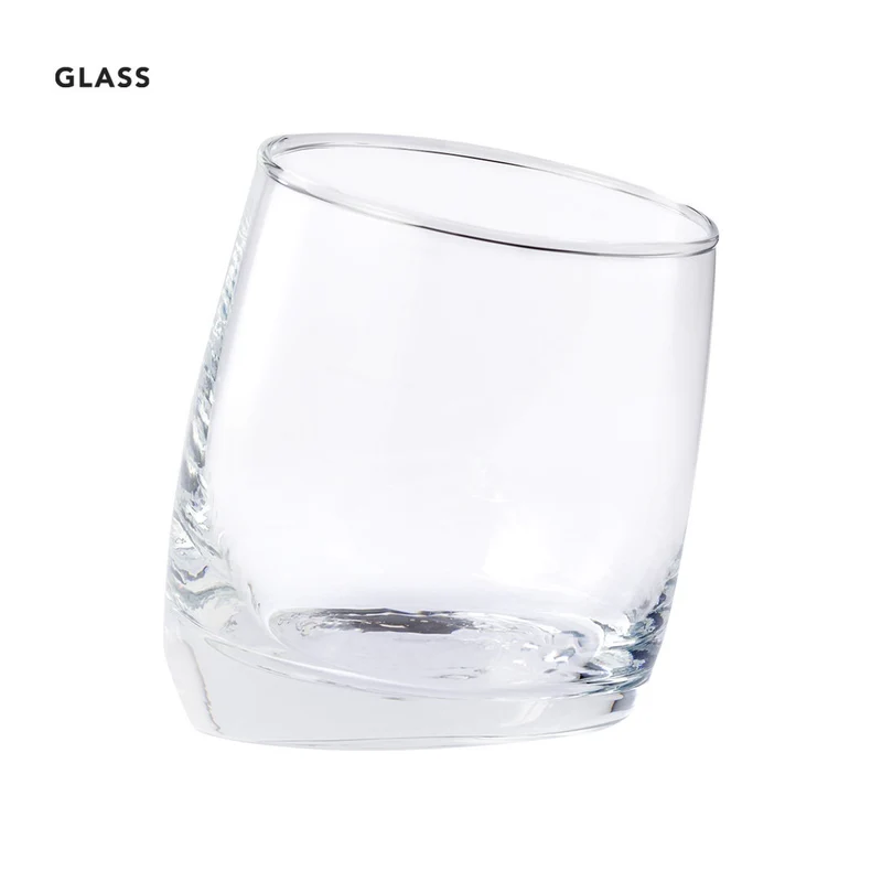Vaso de Cristal con Diseño Inclinado Merzex - 320 ml