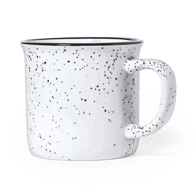 Taza Cerámica Vintage Moteada Lanay 350 ml