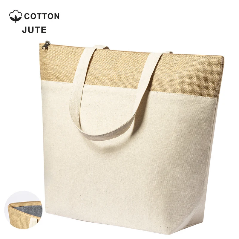 Bolsa Térmica de Yute y Algodón Isotérmica Linax